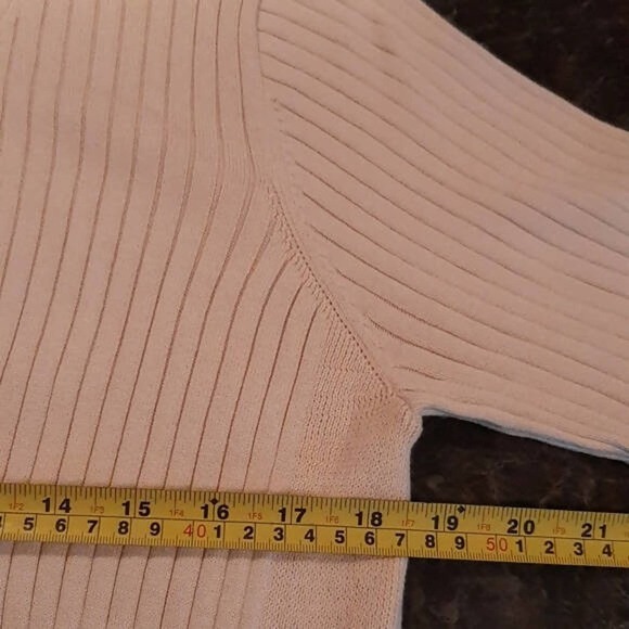 Brass The Ribbed Cardigan Sweater Dress - /Beige - Picture 6 of 8